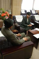 対談中