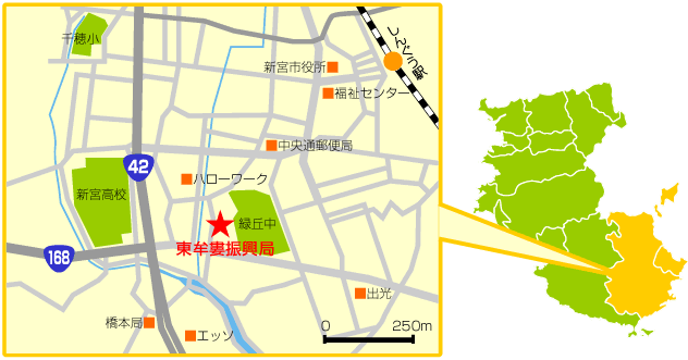 地図：東牟婁振興局