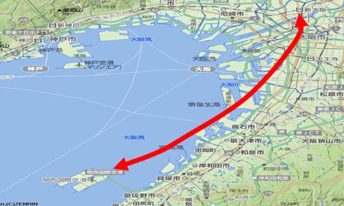 大阪都心と関西国際空港を結ぶ高速交通アクセス