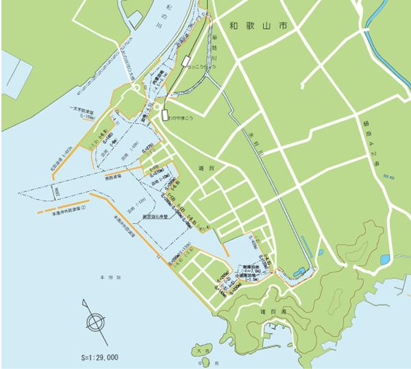 本港区のマップ