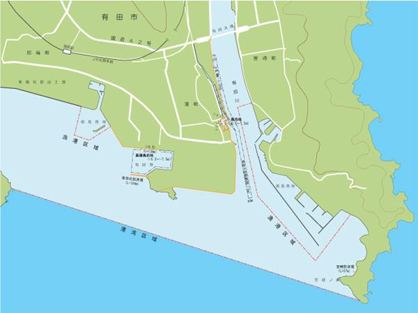 有田港区のマップ