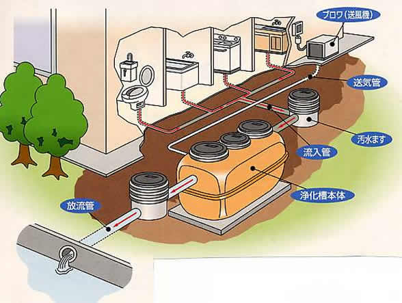 合併浄化槽のイメージ