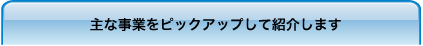 主な事業をピックアップして紹介します