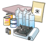 非常持ち出し品のイラスト