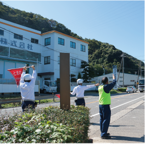 路上検査の写真