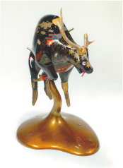 染谷聡 縁鹿(サイクルジカ)2008年 当館蔵