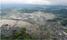 和田川 和歌山市 平成24年6月梅雨前線 浸水の様子