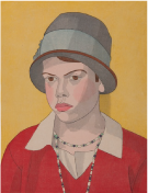 硲 伊之助の作品《南仏の田舎娘》1931年頃