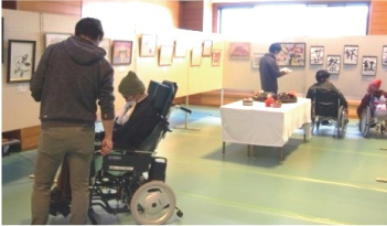全国障害者作品展の様子