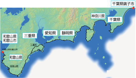 ナショナルサイクルルートの図