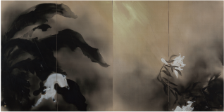 川端龍子の作品「雷雨」の画像