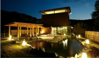 かなや明恵峡温泉 露天風呂の画像