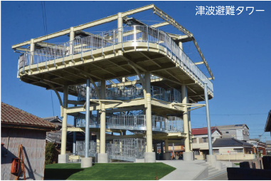津波避難タワーの画像