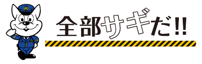 全部サギだ！！