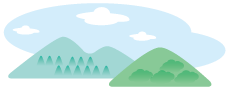 山と青空のイラスト