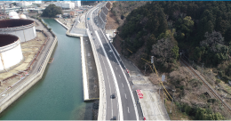 国道42号 冷水拡幅道路の写真