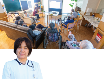 老人ホームの様子　渡口 博恵さんの写真