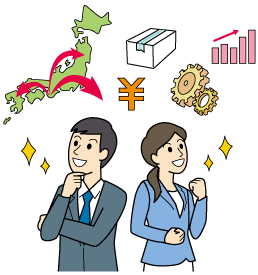 起業を考えている人のイラスト