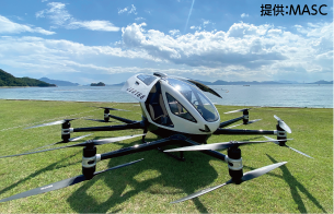 空飛ぶ車の写真 提供:MASC