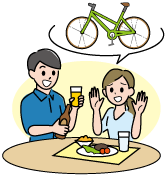 飲酒を断っているイラスト
