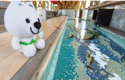 海之湯(足湯・手湯)ときいちゃんのぬいぐるみの写真