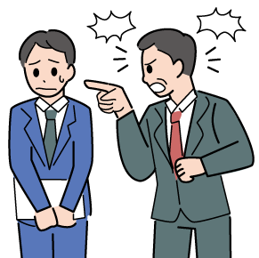 パワーハラスメントのイラスト