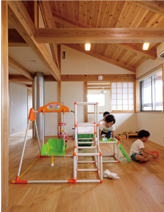 木材を使った部屋