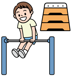 運動するこどものイラスト