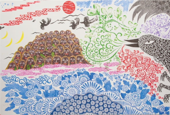和歌山ゾーン番留京子氏による壁画アート