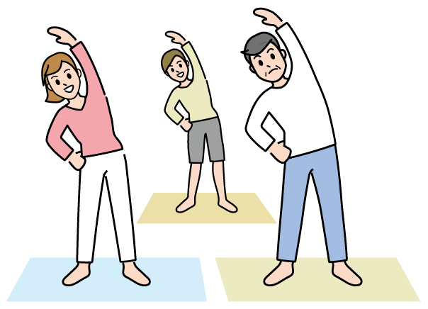 健康体操のイラスト