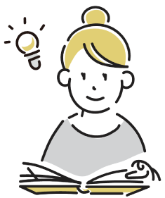 本を読む人のイラスト