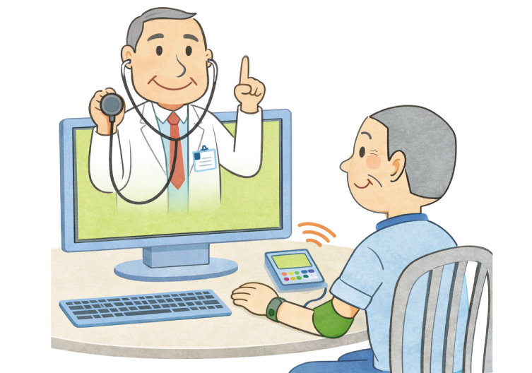 オンライン診療のイメージイラスト