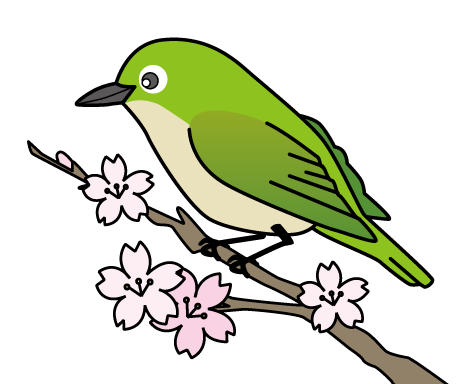メジロのイラスト