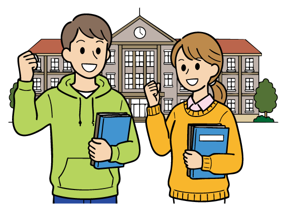 大学生のイラスト