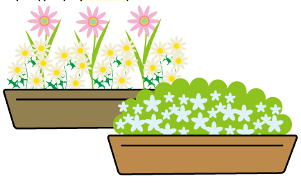 花壇のイラスト