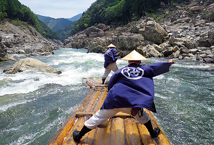 北山川筏流しの写真