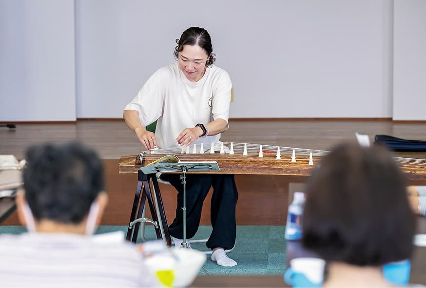 箏の演奏会の様子