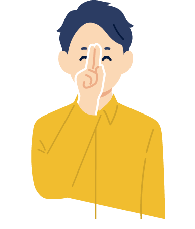 こんにちはの手話のイラスト