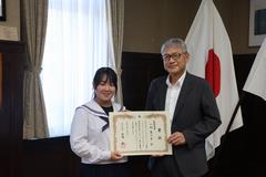 チャレスピ2025最優秀賞受賞者知事表敬訪問