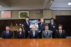 和歌山ウェイブスの球団新体制に伴う表敬訪問