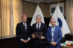 駐日ネパール臨時代理大使知事表敬訪問