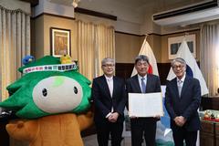 日本製鉄株式会社関西製鉄所の企業の森事業に関する協定締結式