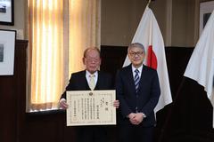 全国花のまちづくりコンクール大賞受賞報告に伴う表敬訪問