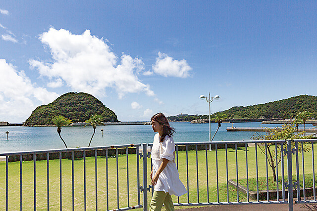絶景エリアであるすさみ町の海沿い