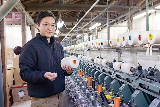 「凄いぞ! 和歌山」のイメージ。パイル産業×撚糸技術
