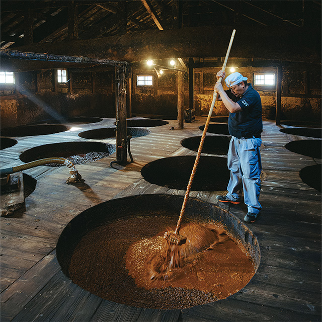 両手で持ち示されるパイル織物