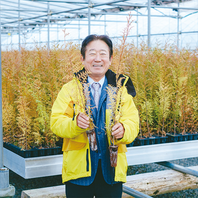 和歌山県山林種苗協同組合の理事長の井内優さん