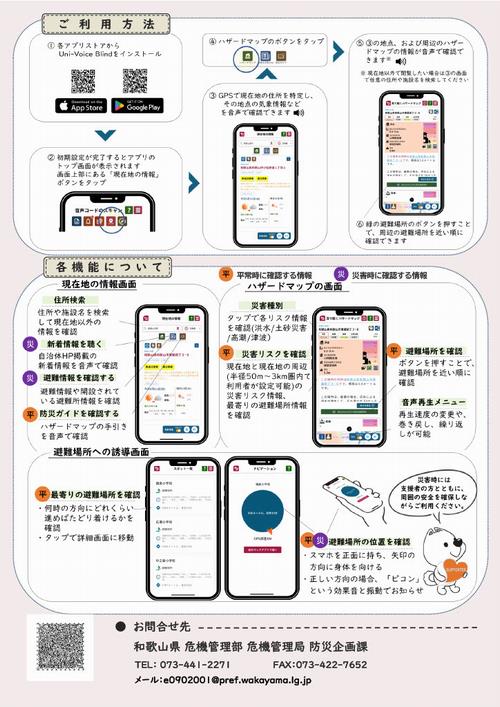 チラシ裏面