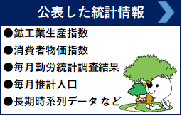 公表した統計情報