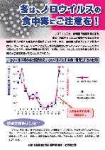 冬は、ノロウイルスの食中毒にご注意を